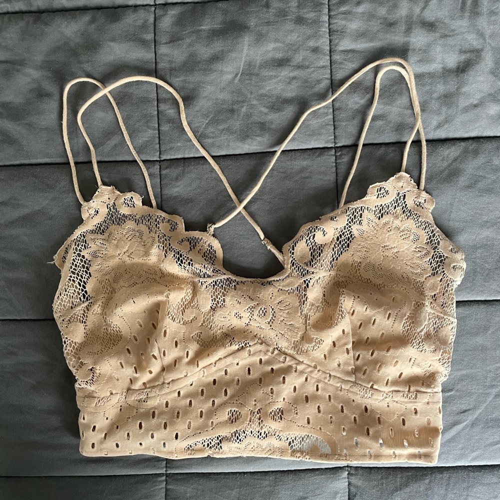 New, tag not attached, FREE PEOPLE bralette Cream size small